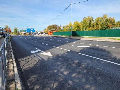 Завершился ремонт дороги на ул. Спортивная