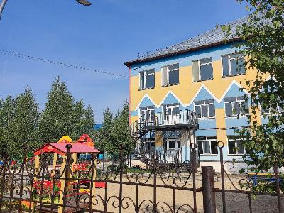 Продолжается ремонт в детскому саду «Чебурашка»