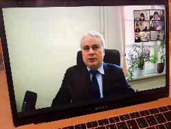 Глава города Югорска, депутаты и общественники встретились с Павлом Завальным в онлайн-формате